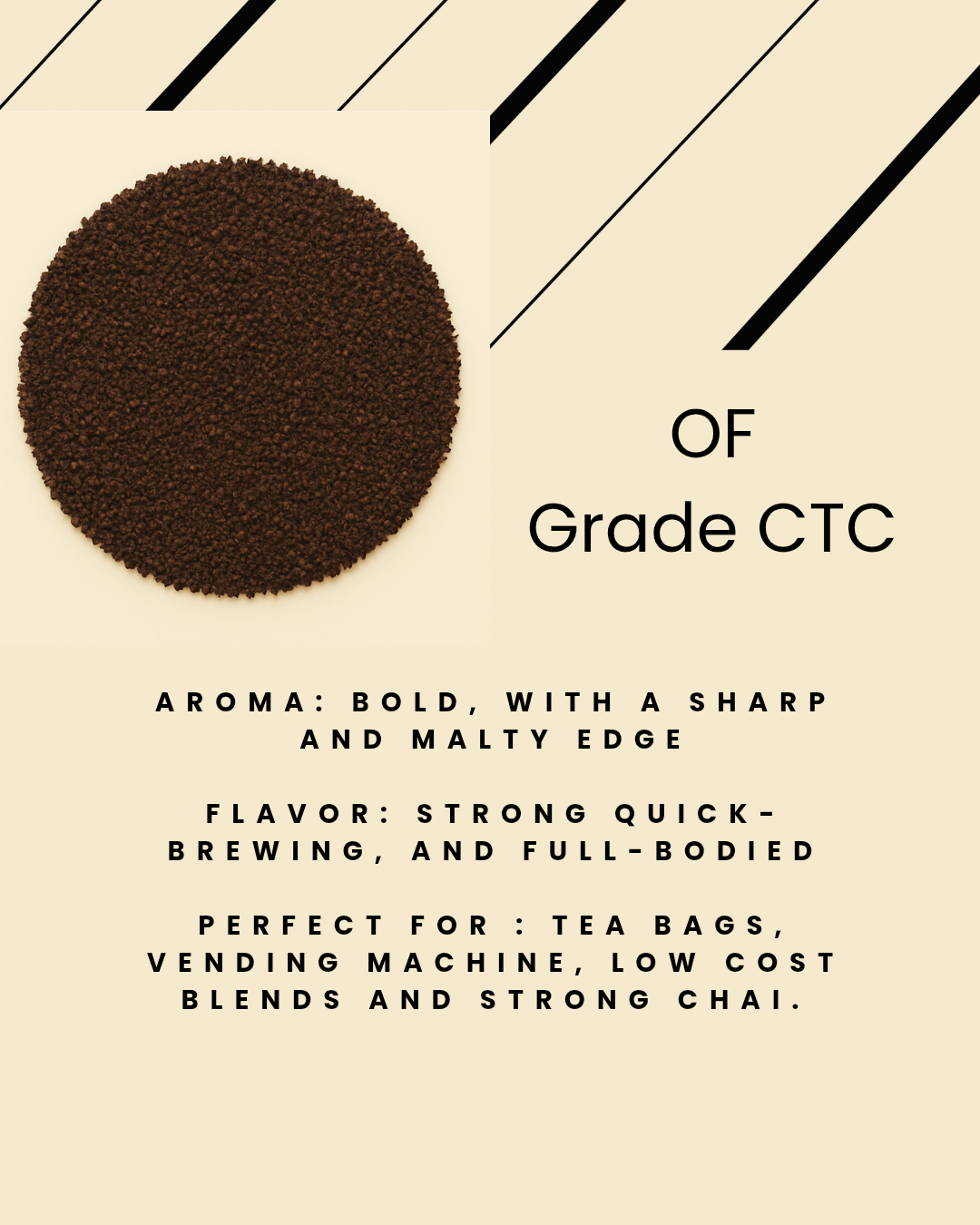 CTC OF Grade Tea – (Orange Fannings) Quick Infusion & Strong Flavor - Image 2